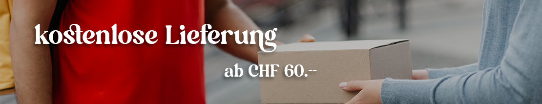 kostenlose Versandkosten auf kandels.ch ab einem Bestellwert von CHF 60.-- kostenlose Versandkosten auf kandels.ch ab einem Bestellwert von CHF 60.--